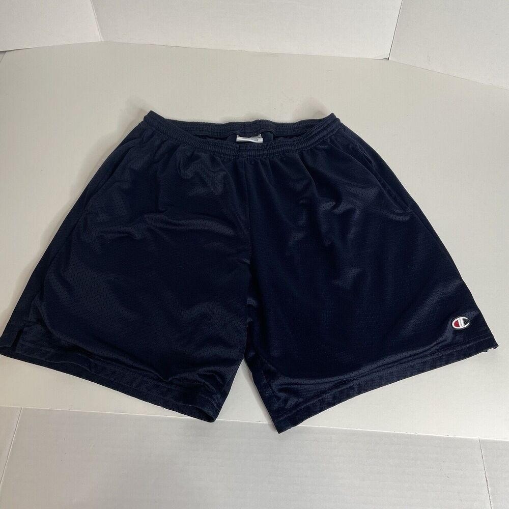 Champion Athletic Shorts, Large, Dark Blue, Drawstring, 8” Inseam - Picture 1 of 10